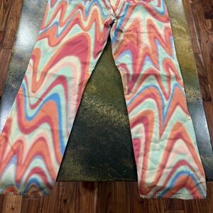 Wrangler Multicolor Wave Pattern Pants W31 L28 like new condition